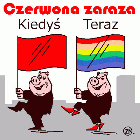 czerwona zaraza, tęczowa zaraza