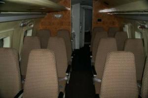 Wnętrze kabiny pasażerskiej Jaka-40/048 -z takim samym układem siedzeń jak w Jaku-40/044