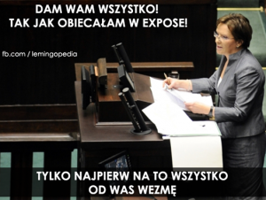 Kopacz - dam wam wszysko tylko najpierw od was to wezmę