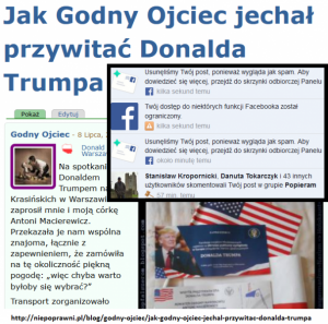 Jak Godny Ojciec austriackim gadaniem obronił honor Donalda Trumpa Donald Trump i Godny Ojciec