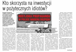 Korwin-Mikke służy rosyjskiej propagandzie w Polsce