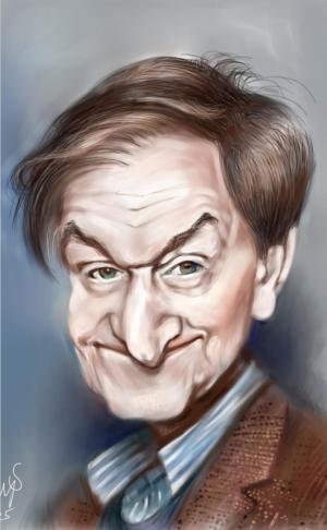 Sir Roger Penrose karykatura autor Maciej Szproch 2025 09 12