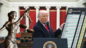 doland trump złamał prawo w przypadku ceł? 