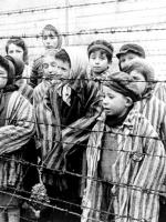 Children in the German concentration camp Auschwitz-Birkenau