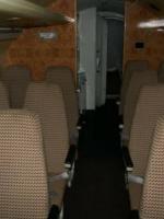 Wnętrze kabiny pasażerskiej Jaka-40/048 -z takim samym układem siedzeń jak w Jaku-40/044
