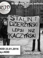 KOD miłość do Stalin i Dzierzyński