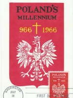Poland’s Millennium 1966 stamp & postcard