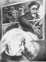 Albert Einstein przed daleką podróżą