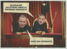 Schetyna i Broniarz - czyli Kaczyński przekupuje świnie