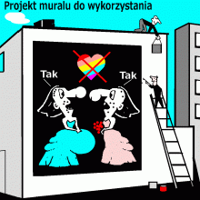 Projekt muralu do wykorzystania nowy