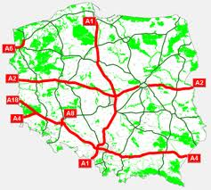 Mapa autostrad